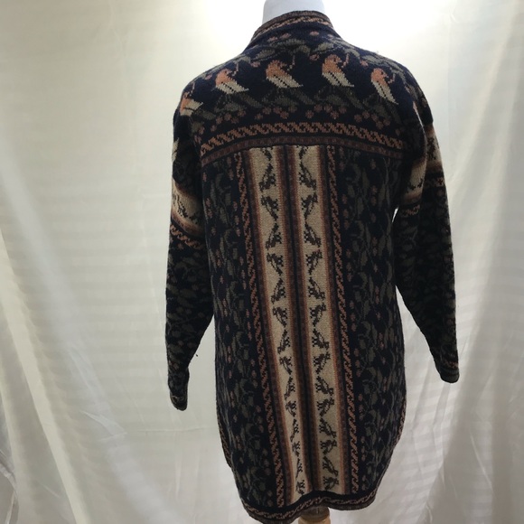 Vintage individually made British sweater coat - Picture 6 of 8